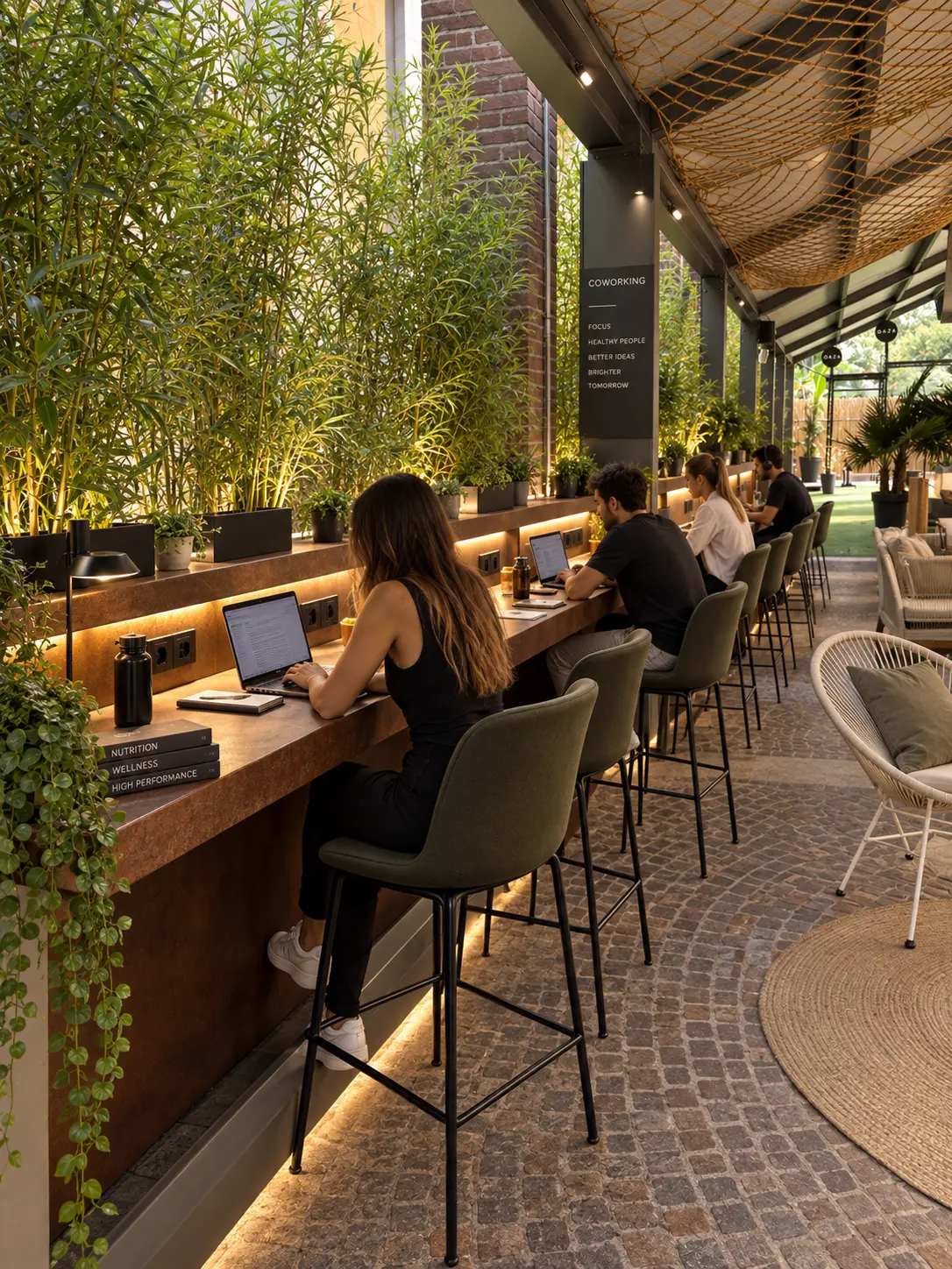 Postazioni di lavoro affacciate sul verde da RHYZO
